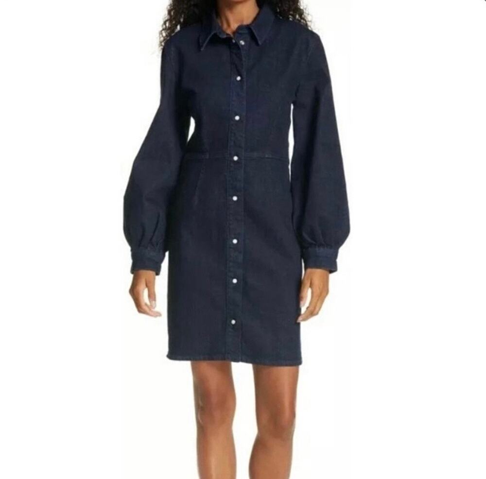 Samsoe Samsoe Denim Puff Sleeve Dress